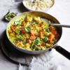 Coconut cauli and sweet potato curry