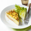 Bacon, cheese and chive quiche