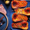 Roasted butternut squash with honey brown butter