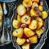 Garlic and herb roast potatoes