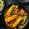 Saffron salmon tagine