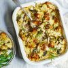 Chicken and Wensleydale gratin