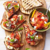 Anchovy and tomato bruschetta