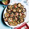 Aubergines with yogurt, chilli and honey