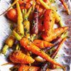 Honey and ginger-glazed carrots