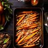 Caramelised brown butter carrots 