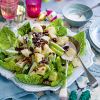 Crunchy apple fruit and nut salad