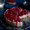Cranberry and amaretto cheesecake