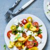 Tomato and peach salad