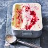 Raspberry rose ripple ice cream