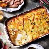 Cheesy root veg gratin