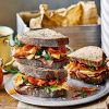 Ploughman’s sandwich with pickled onion relish