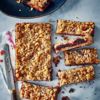 Blackberry and apple hedgerow crumble bars