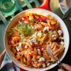 30-minute spicy prawn spaghetti