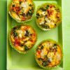 Red pepper and spinach egg muffins