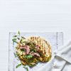 Lamb flatbreads with Greek pesto 