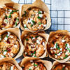 Feta, pepper and spinach muffins