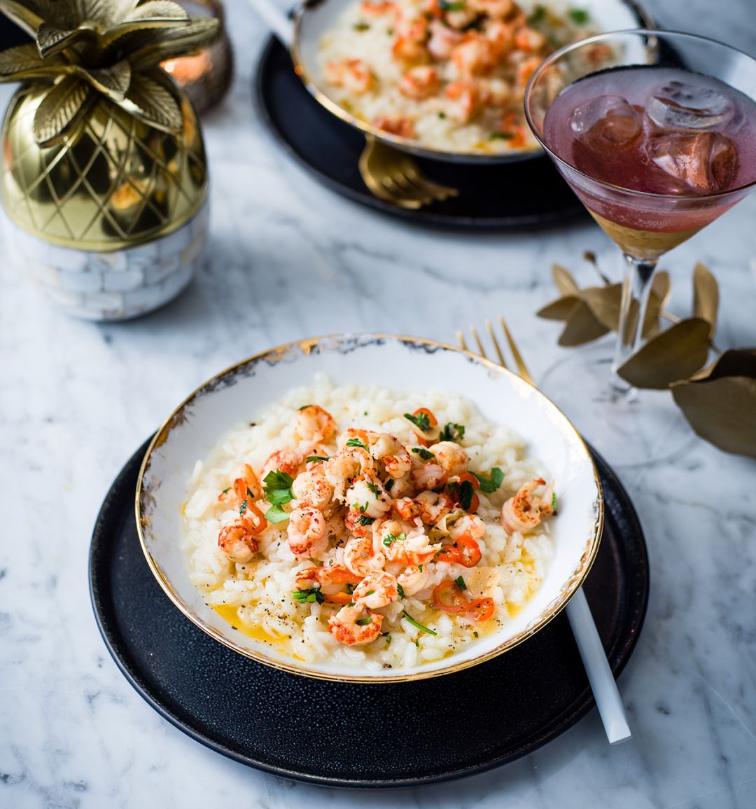 Crayfish and Champagne risotto