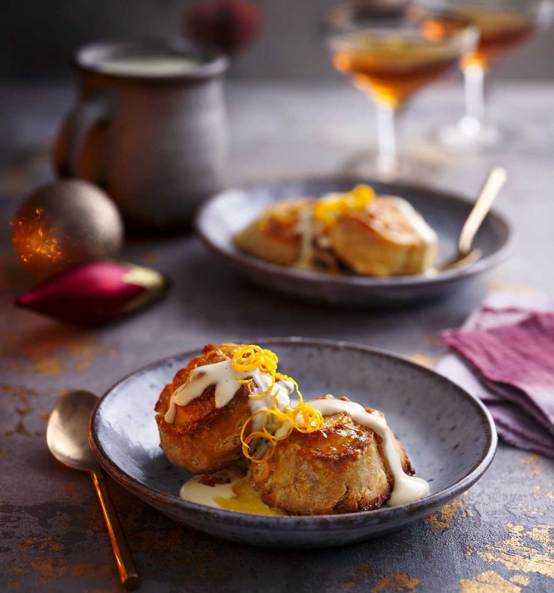 Marmalade roly poly pudding