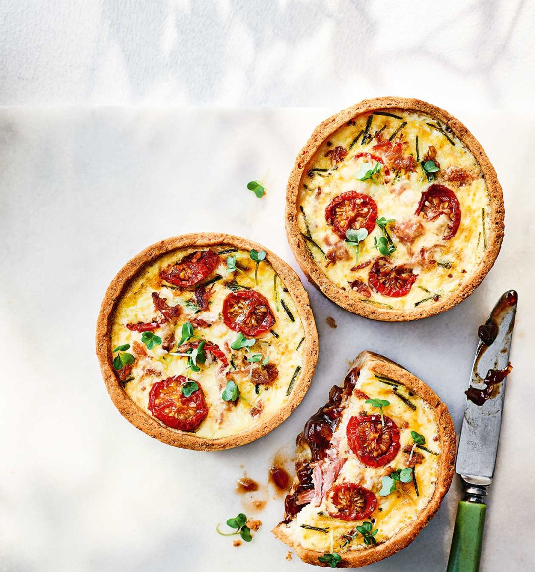 Ham and pickle picnic pies