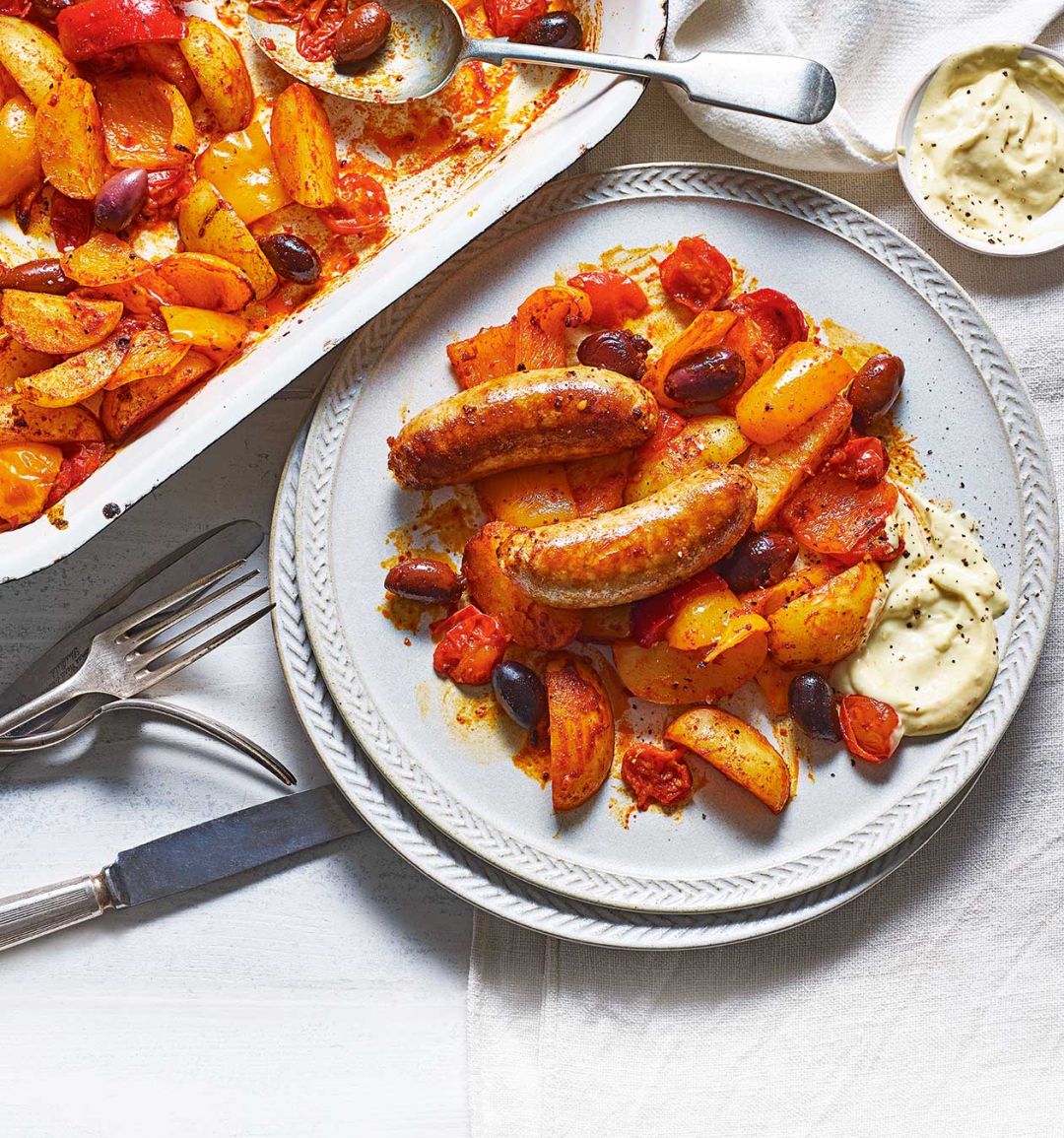 Smoky Spanish sausages with aioli