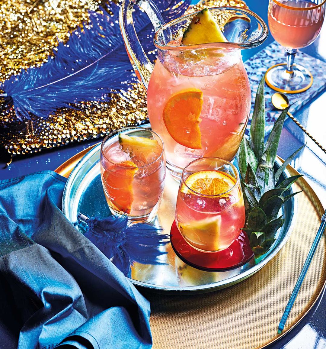 Caribbean rum punch