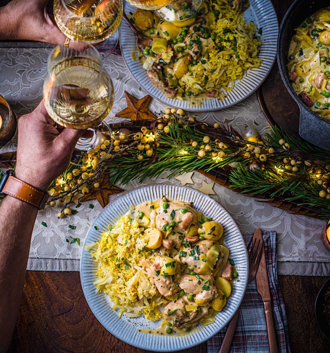 Cider chicken casserole