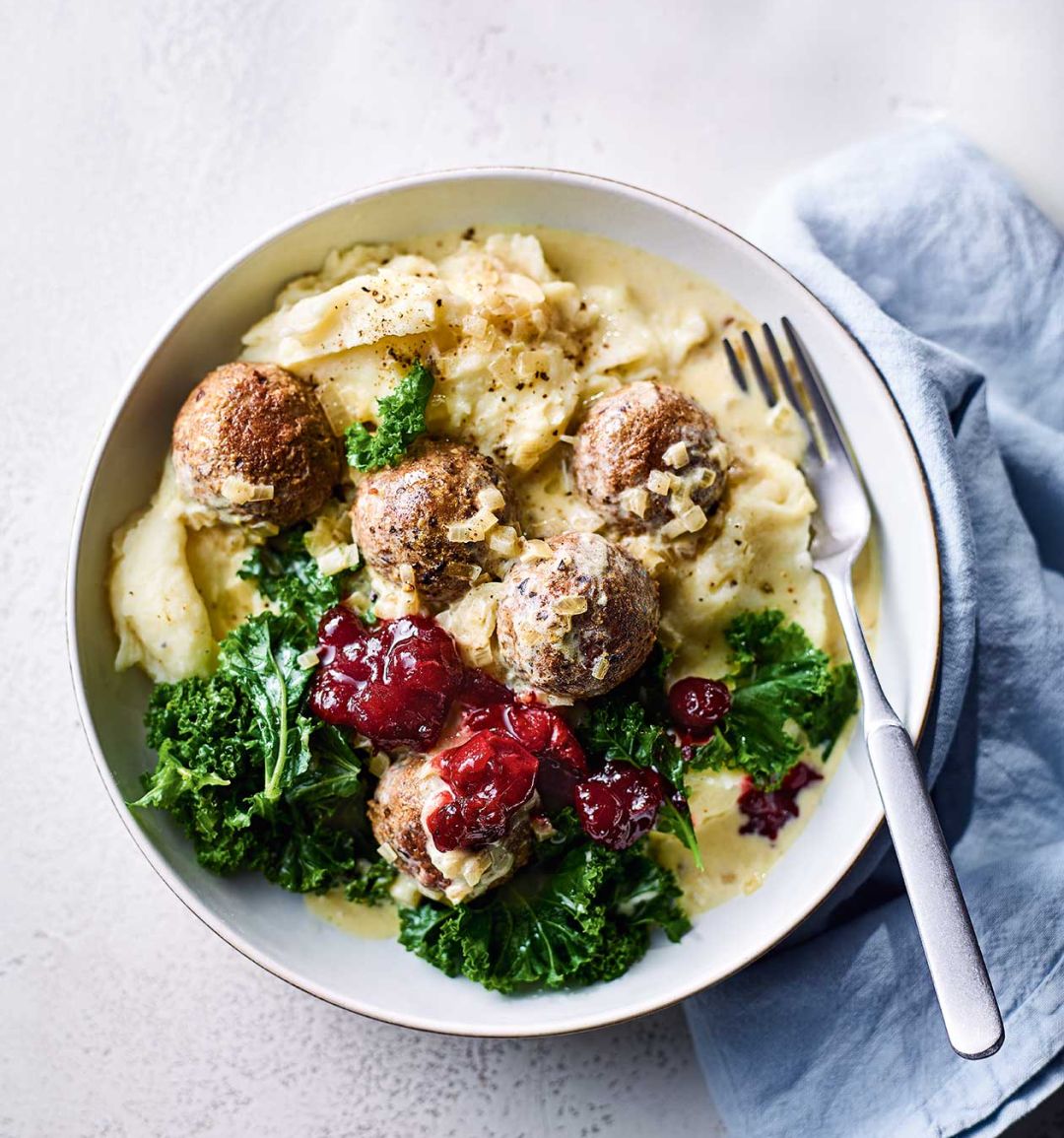 Vegan Swedish-style ‘meatballs’