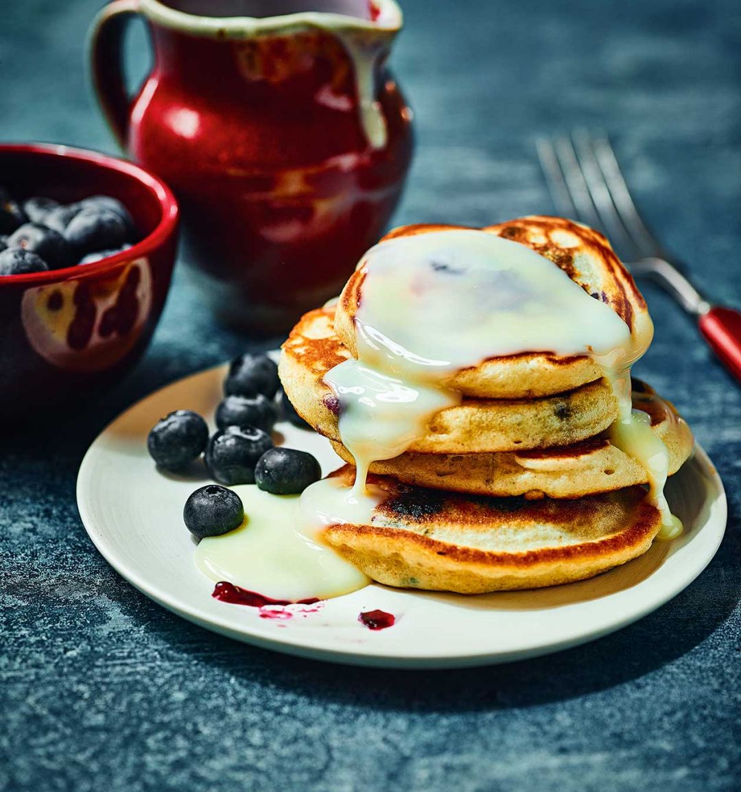Condensed milk pancakes