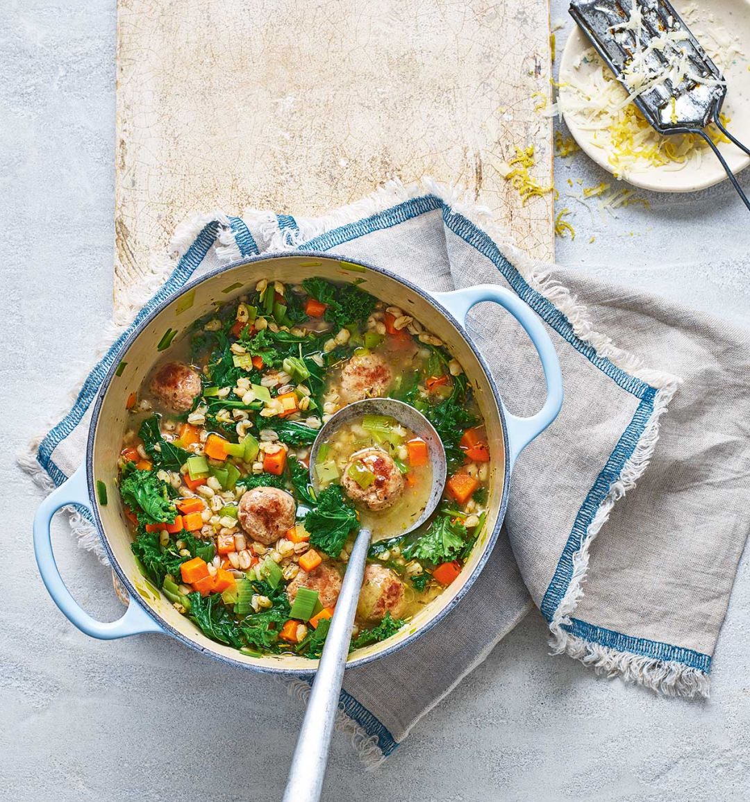 Turkey meatball hotpot