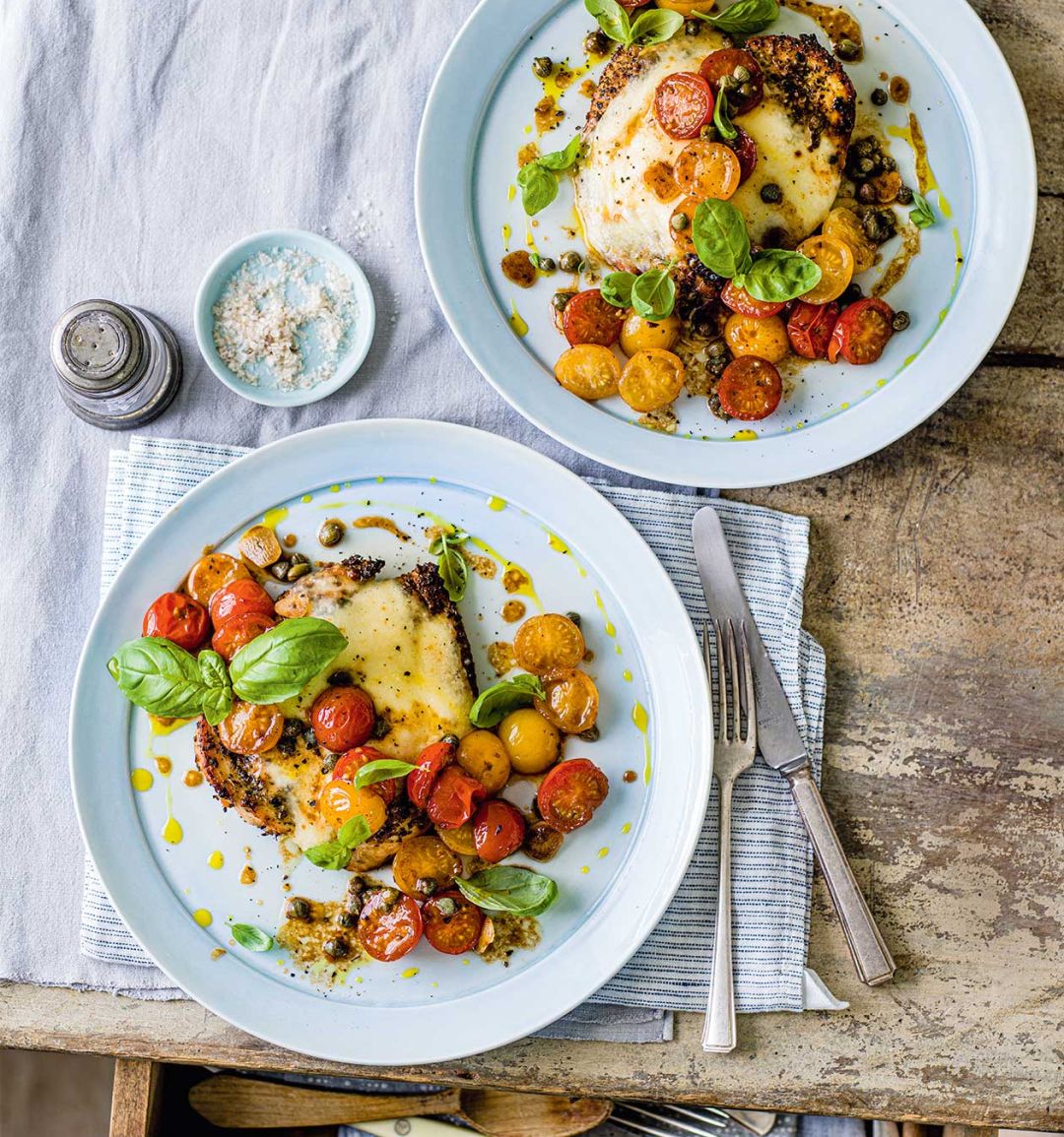 Speedy chicken caprese