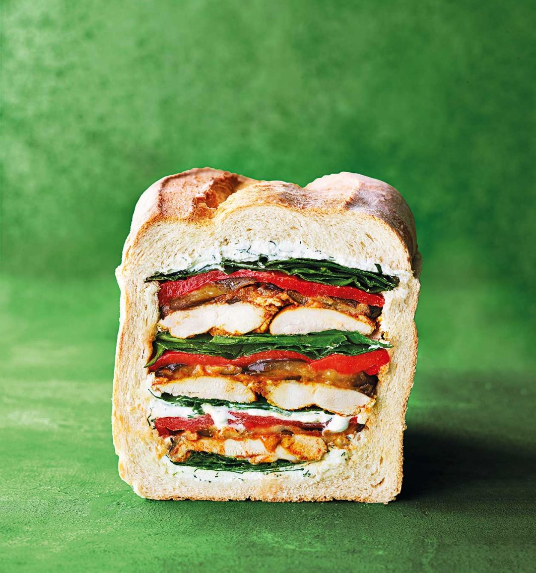 Chicken shawarma picnic loaf 