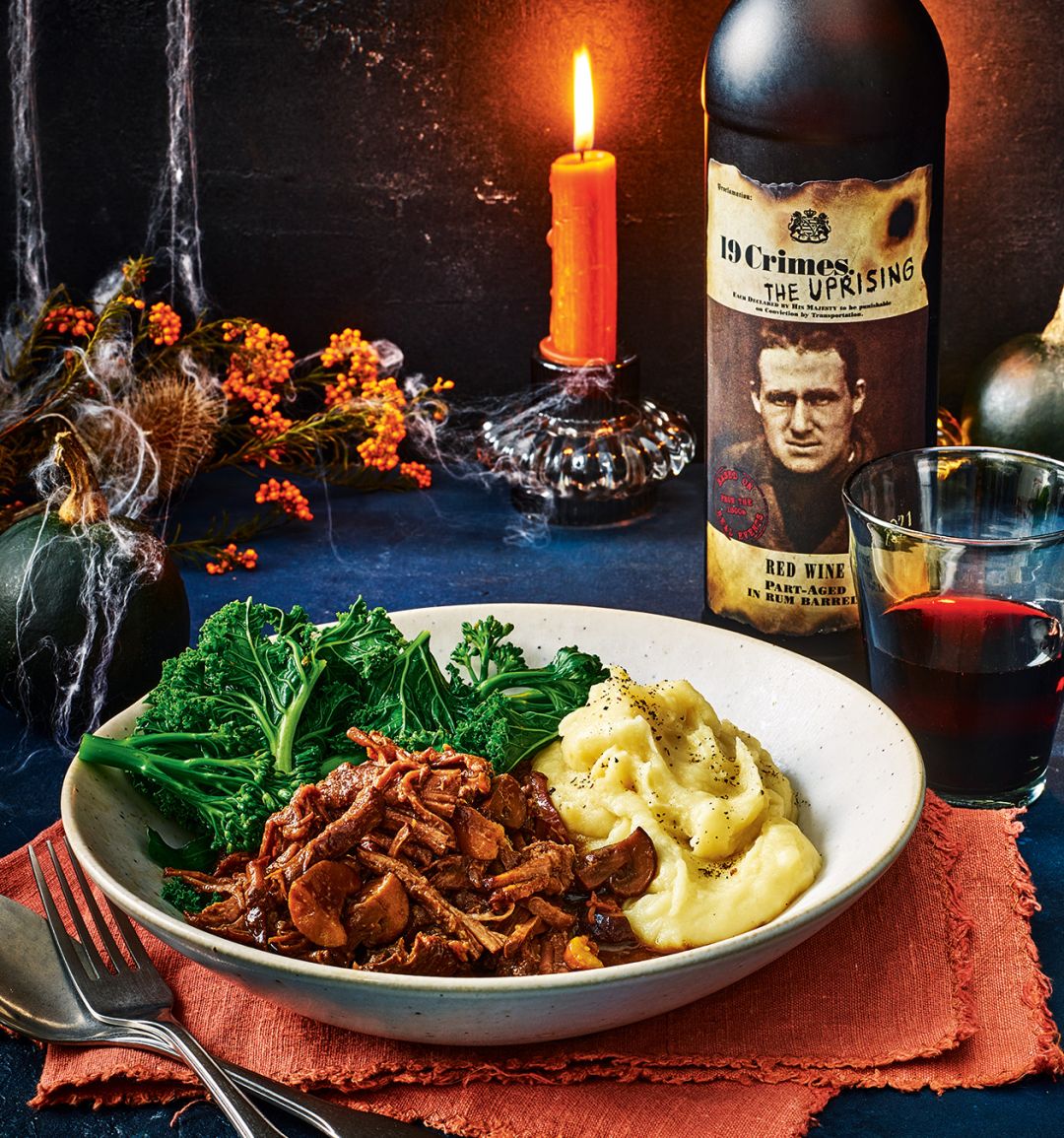 Sponsored: Miso-braised brisket with 19 Crimes