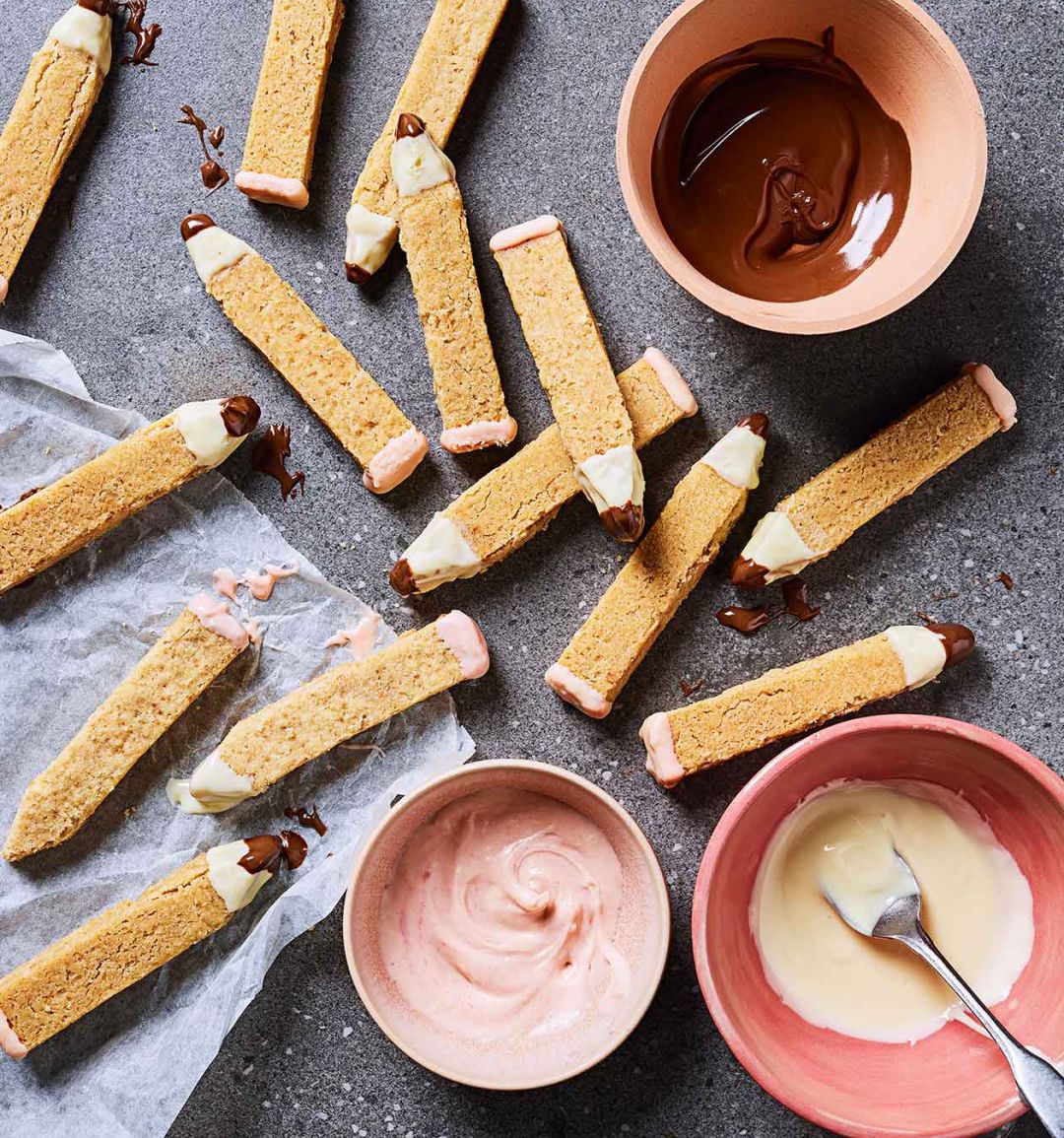 Shortbread pencils