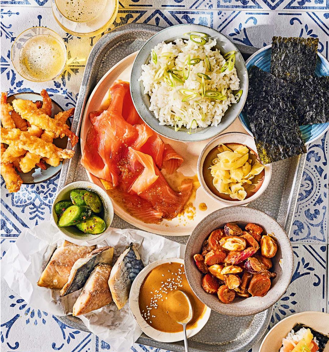 Japanese-inspired 'sea-cuterie' tray