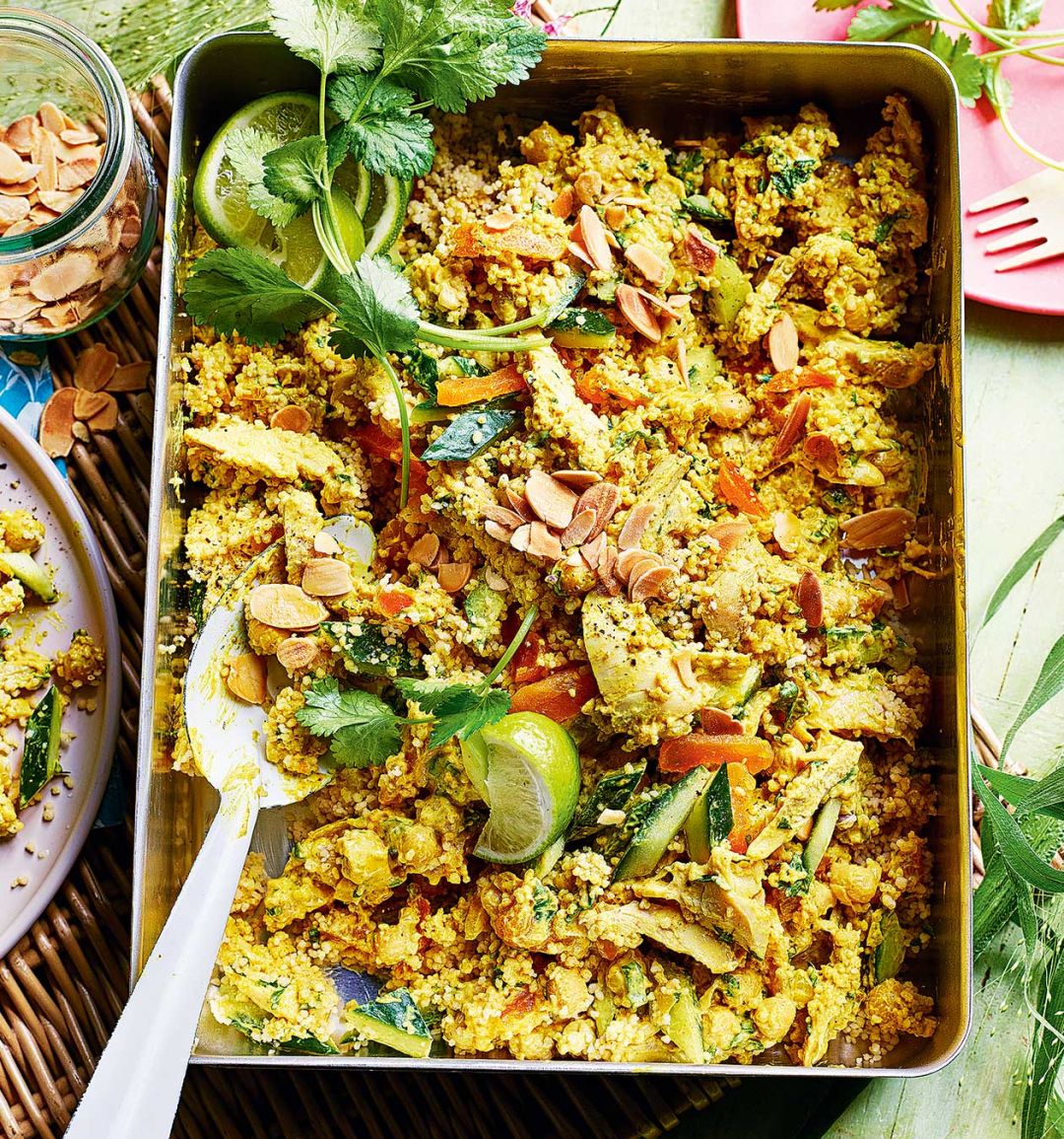 Coronation chicken couscous