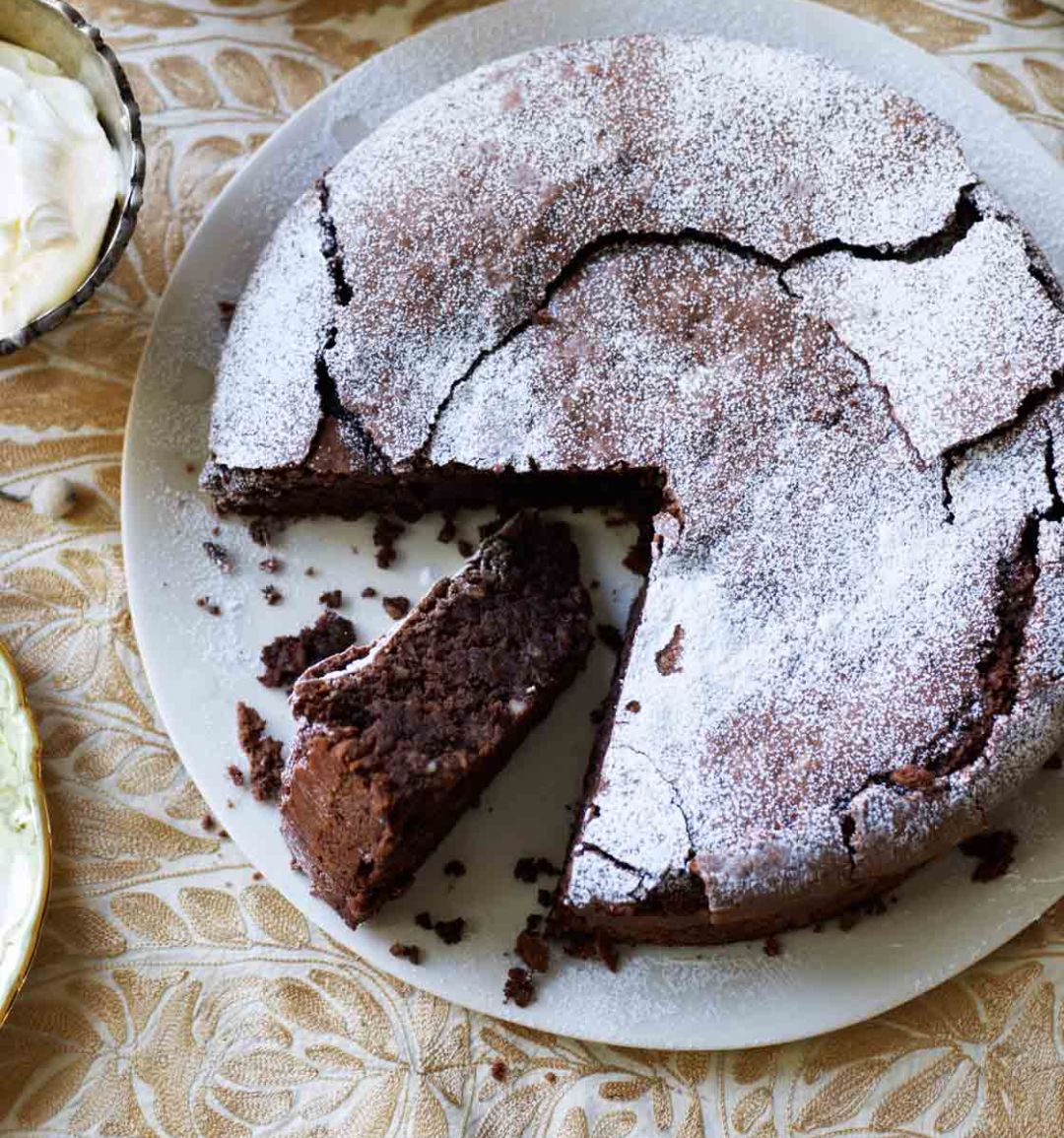 Chocolate and almond torte