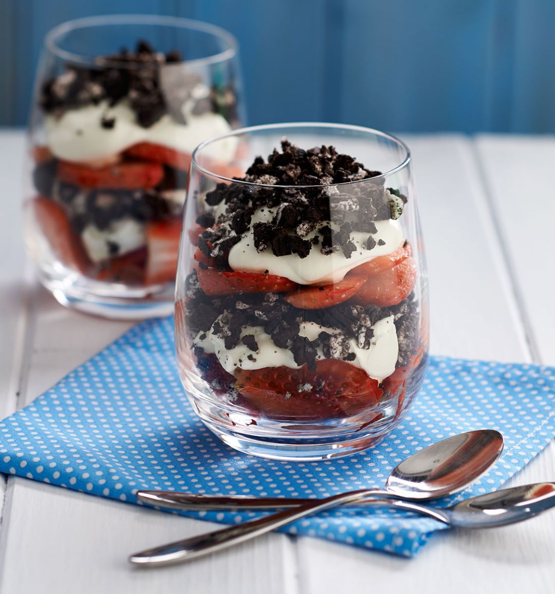 Oreo crunch parfait