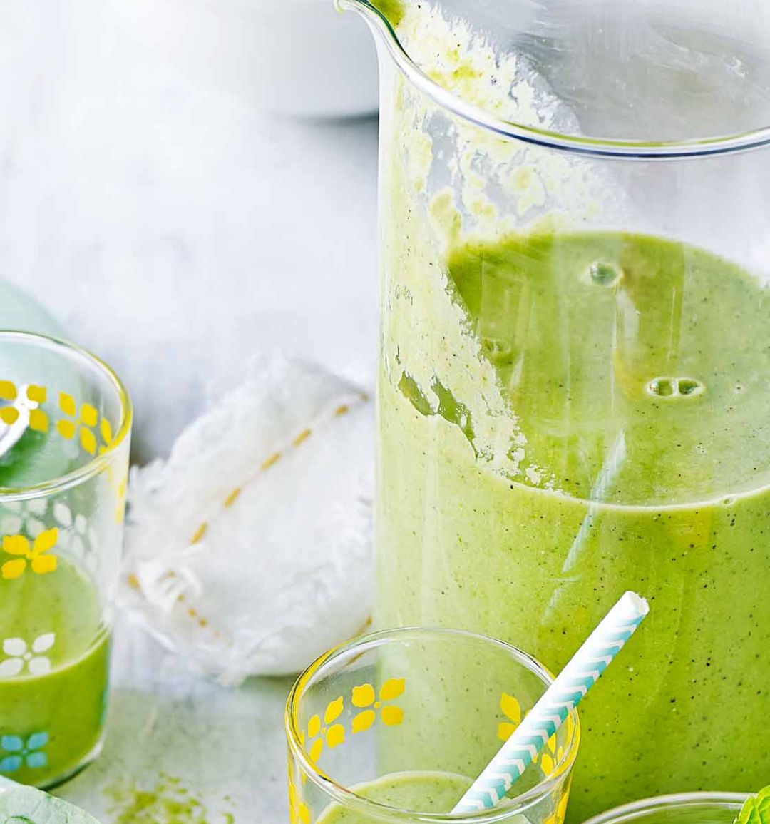 Green breakfast smoothie