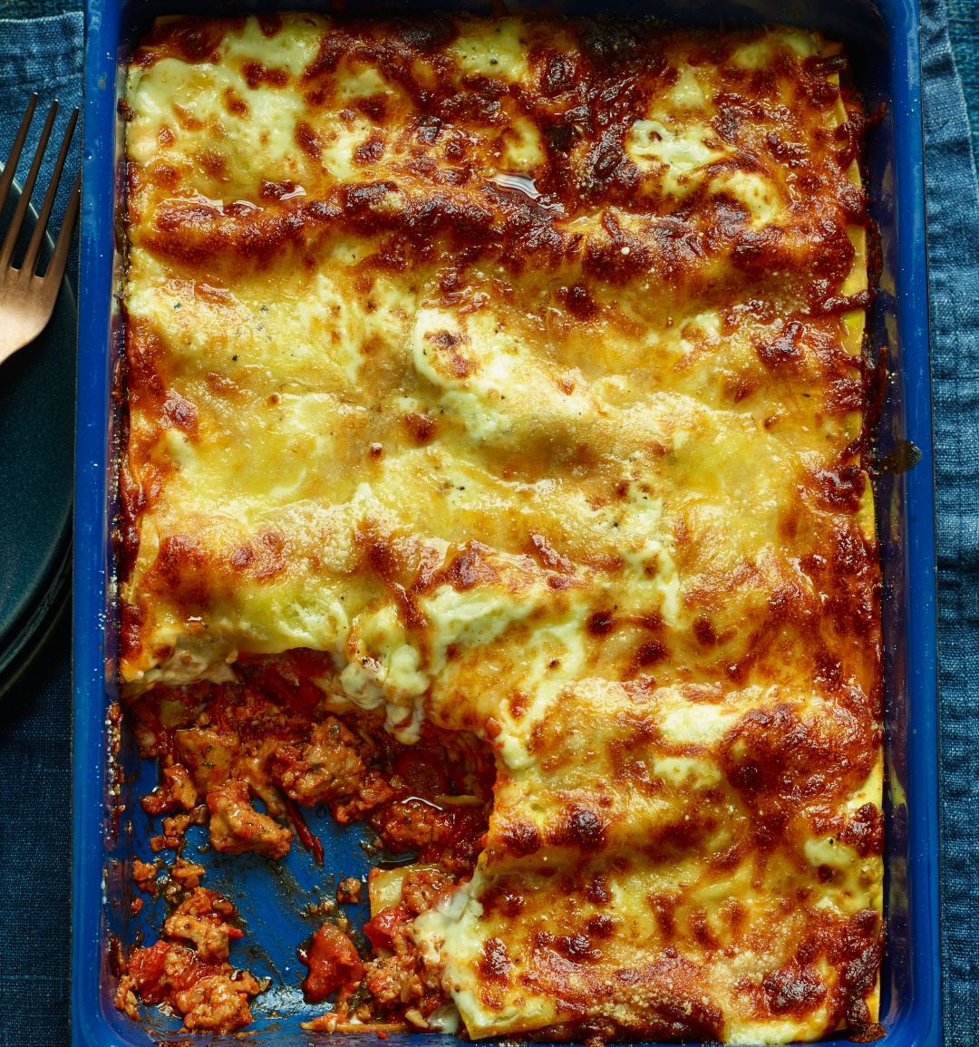 Cheat’s sausage lasagne