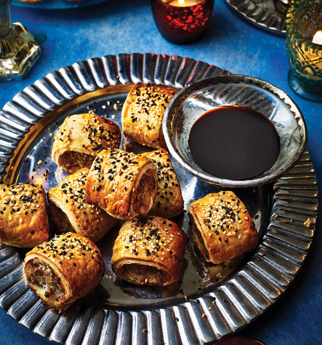 Char siu pork sausage rolls