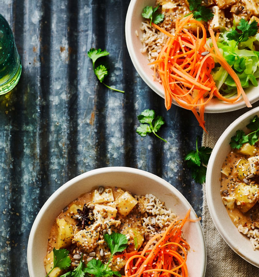 Massaman curry Buddha bowls