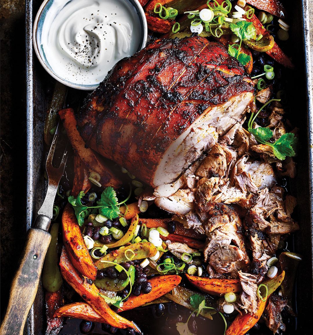 Mexican pork with sweet potatoes