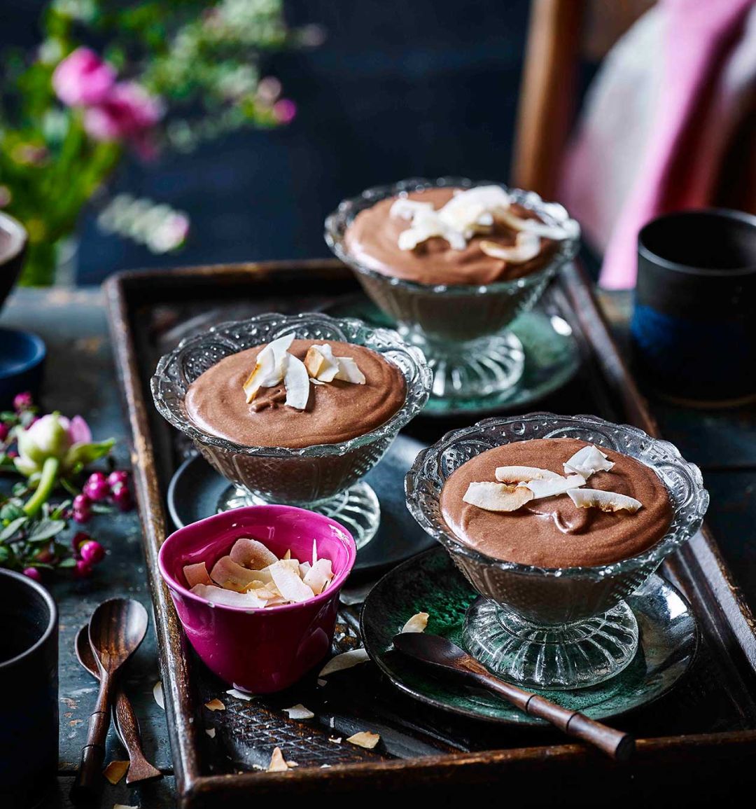 Coconut chocolate mousse