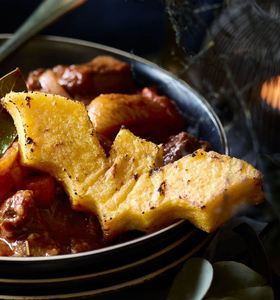 Halloween polenta dippers