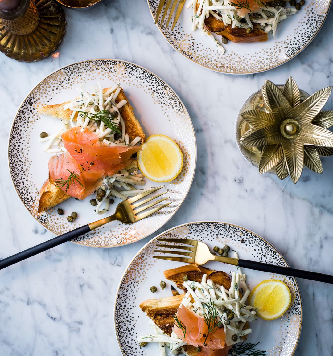 Smoked salmon and celeriac remoulade