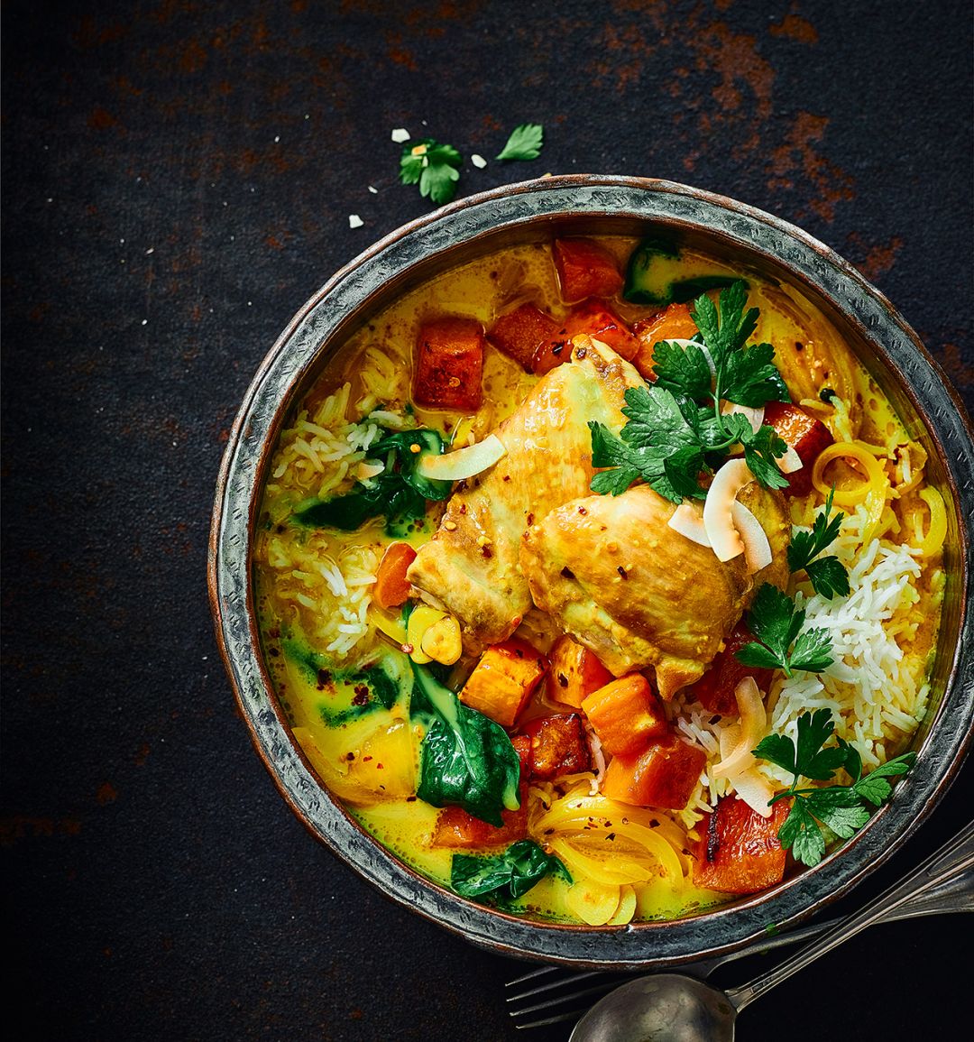 Golden glow chicken bowl