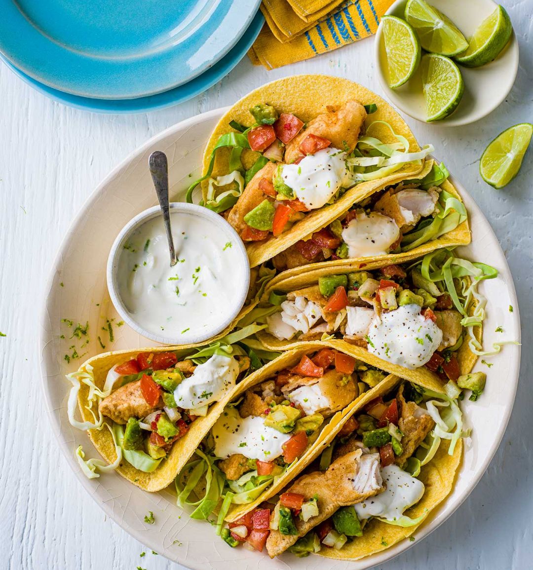 Baja fish tacos
