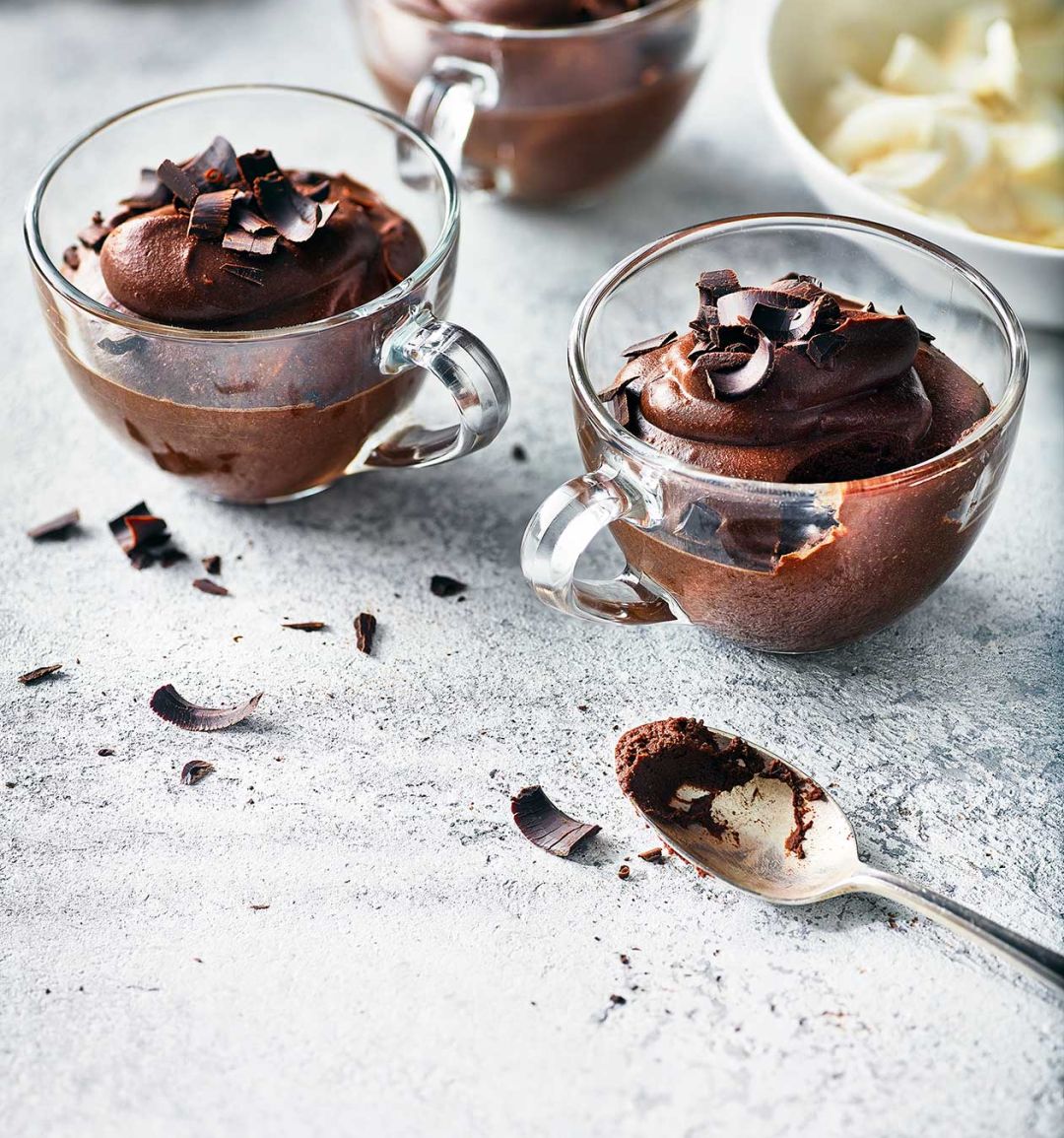 Coconut milk chocolate pots