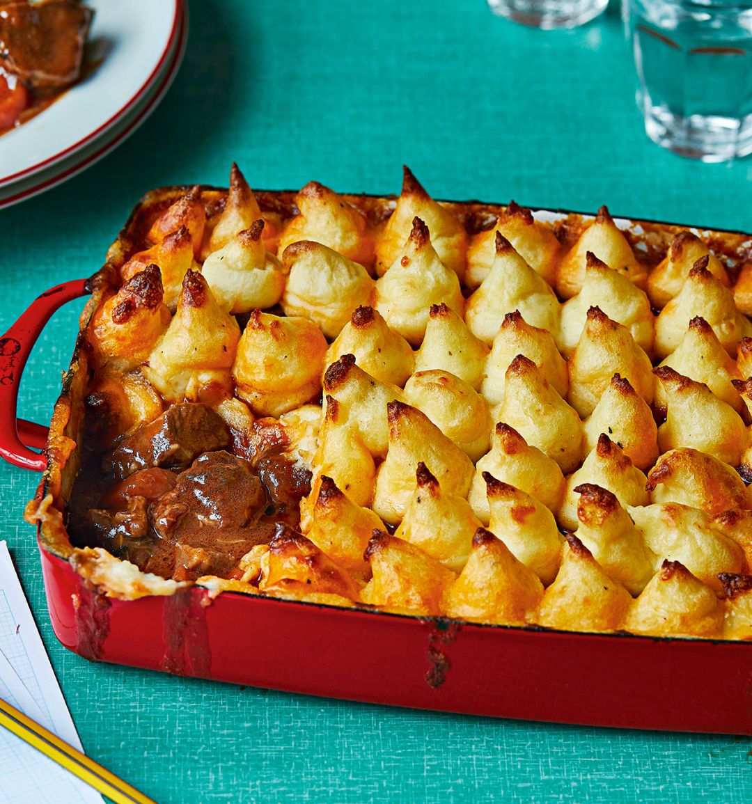 Beef stew cottage pie